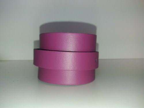 Leather One Strap Wrist Band Brace Support - Gym Weight Lifting Wrap - Various Colours (Magenta)